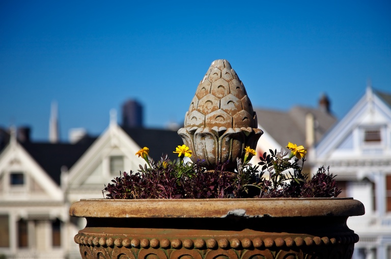 1084 - Planter and Postcard